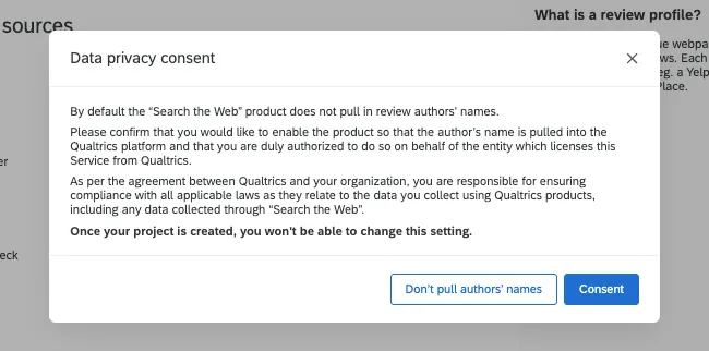 image of the author name ingestion warning that appears