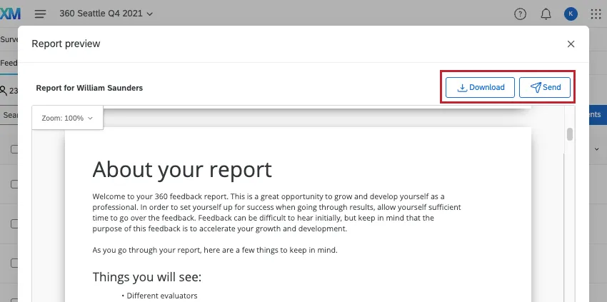 image of a report