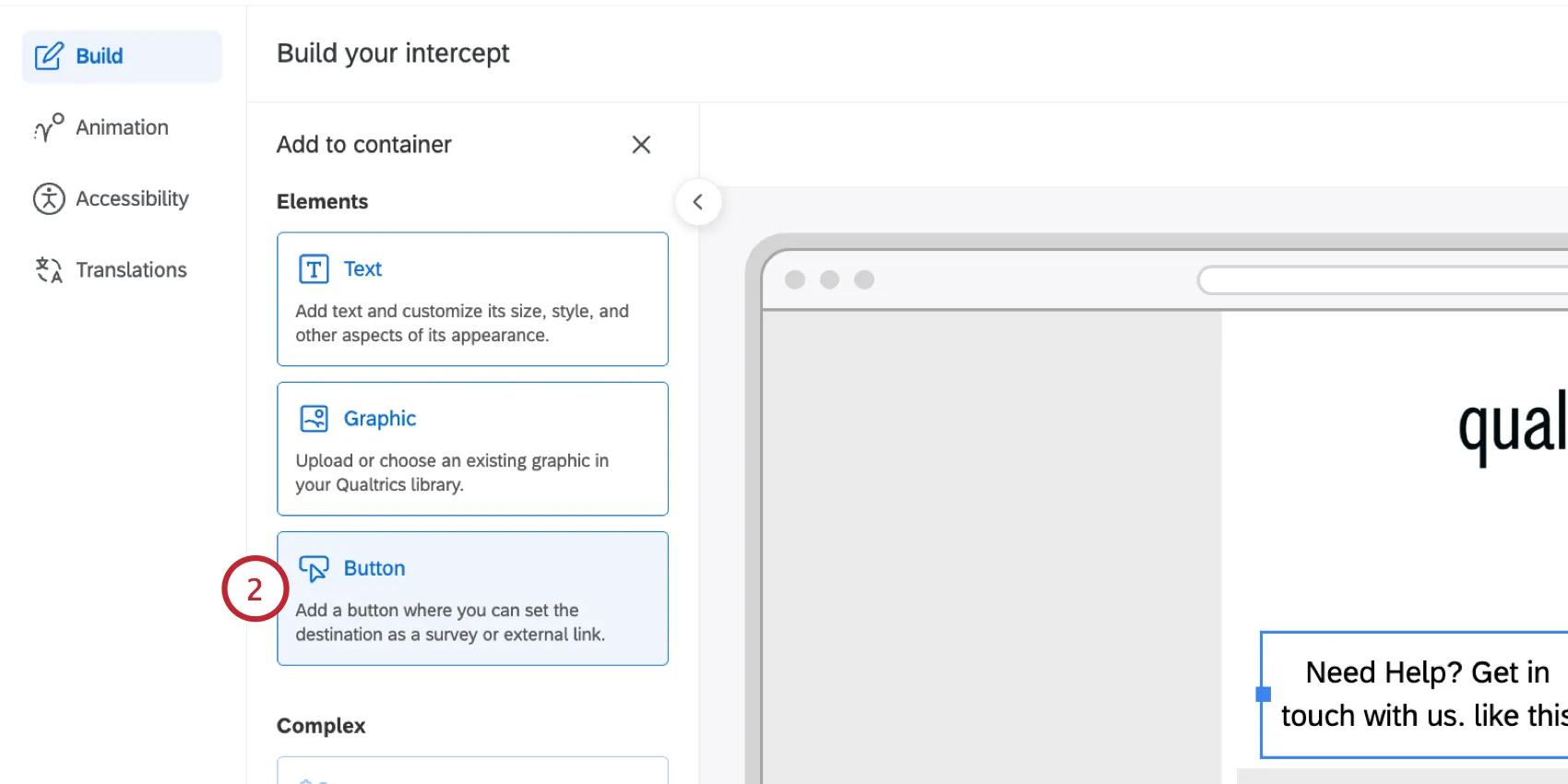 selecting button