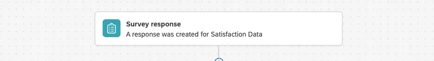 survey response event in a workflow
