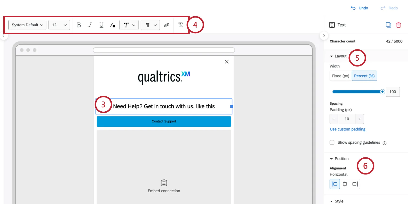 adding and customizing text