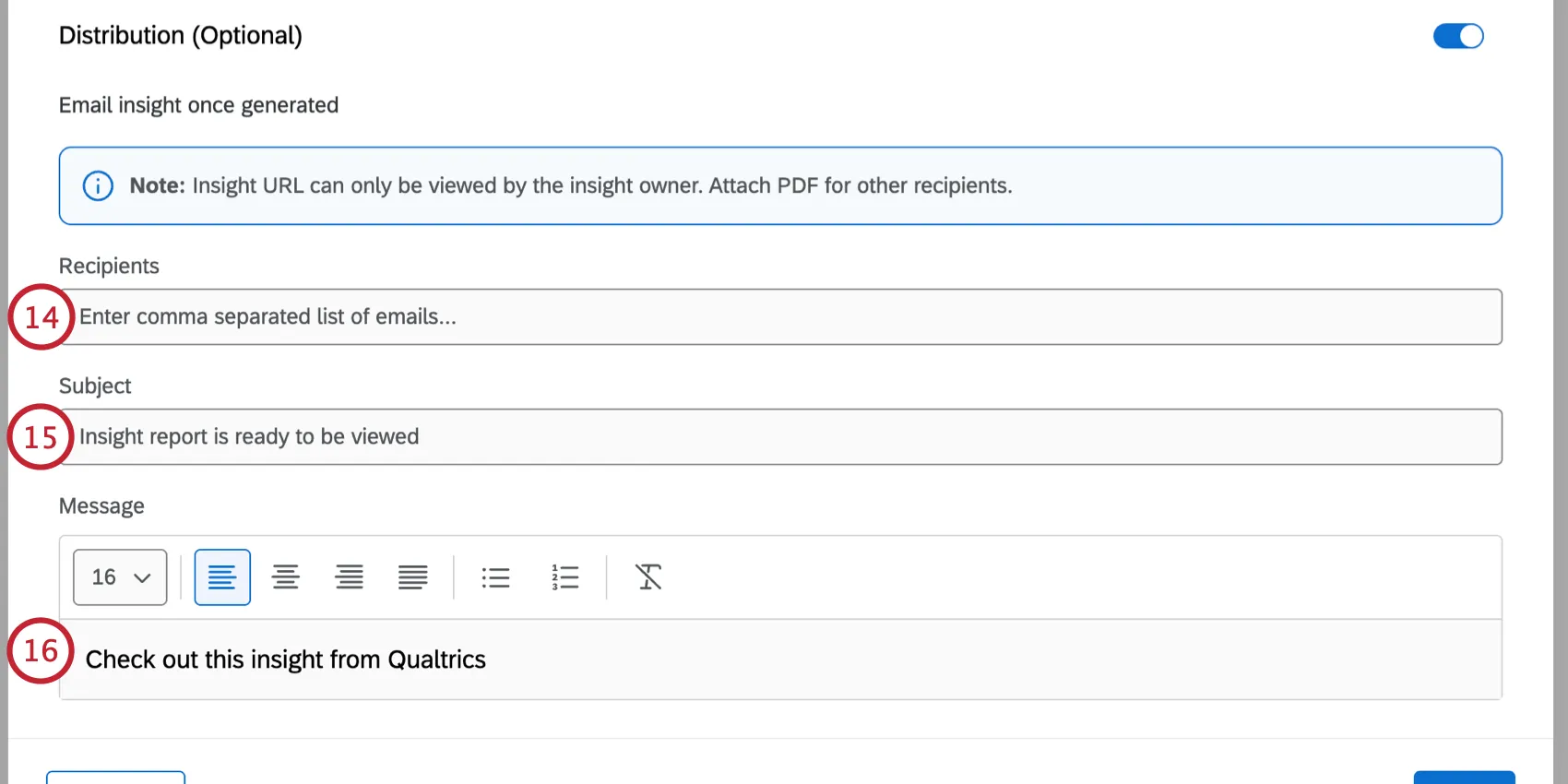 customizing an email notification