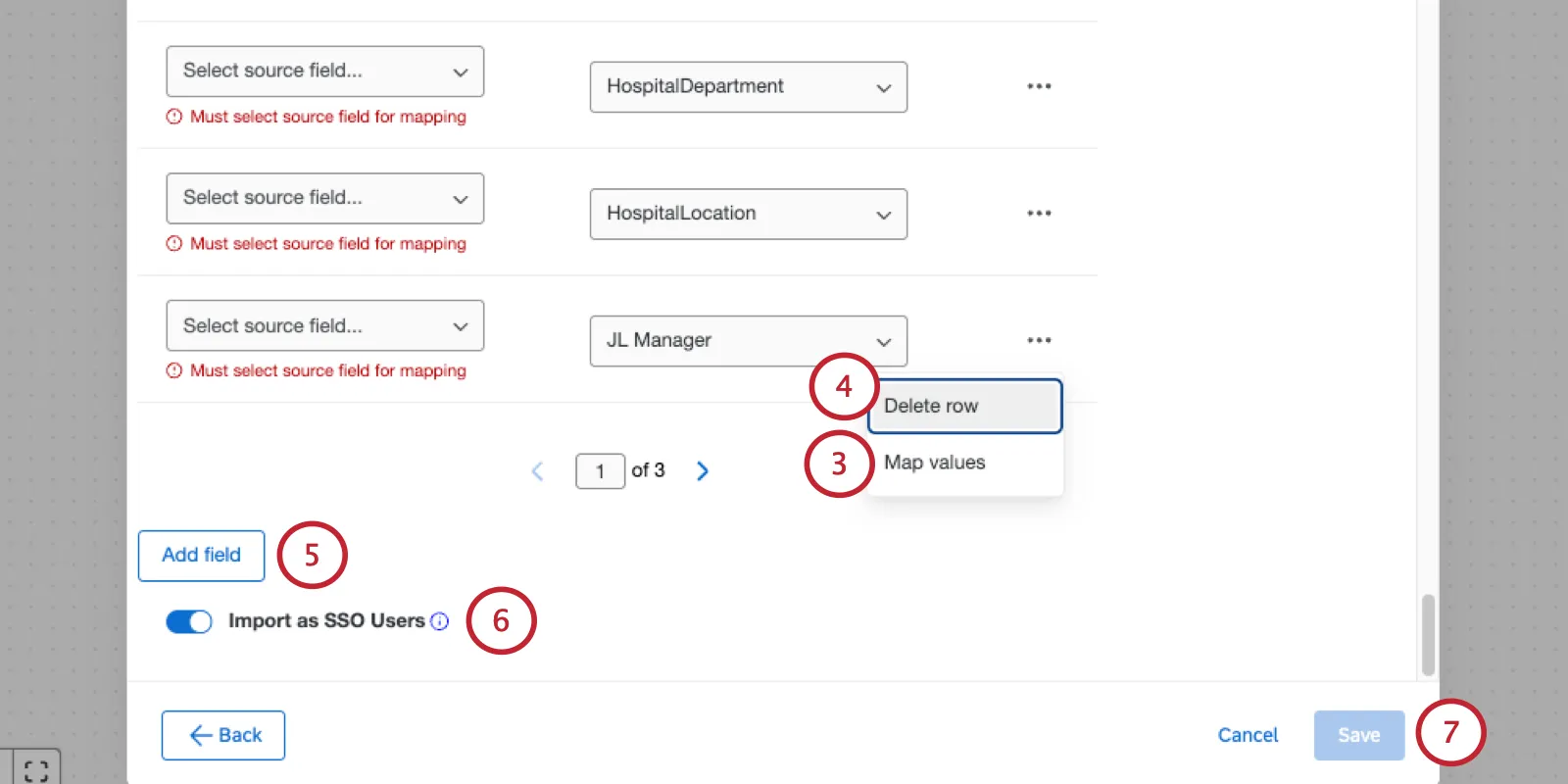 modal with save button in bottom right