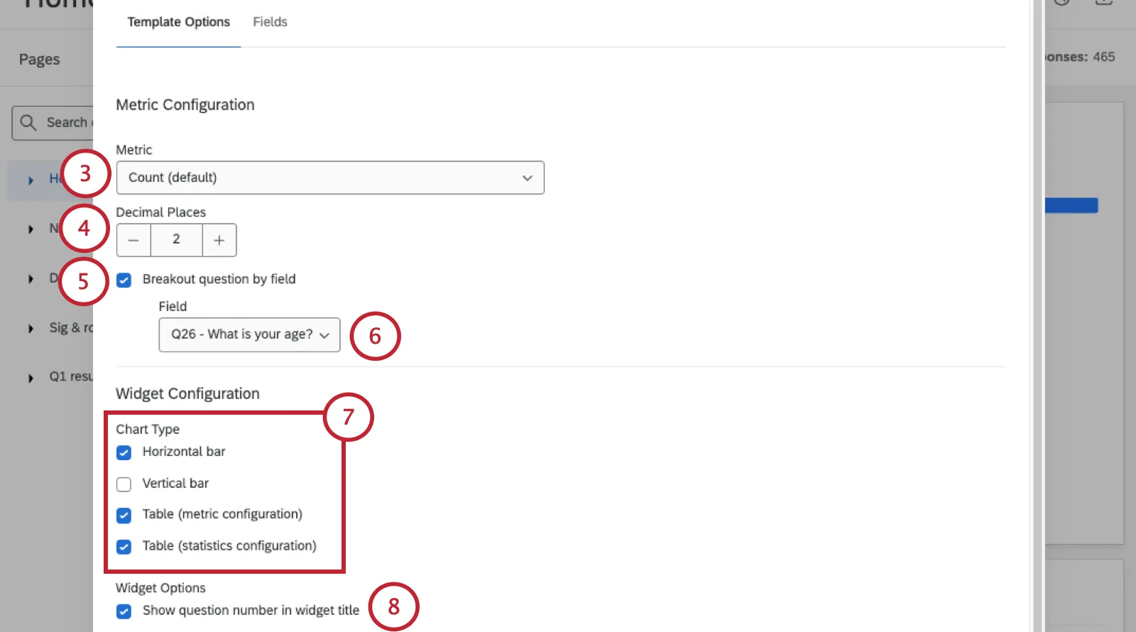 screenshot of template options that open in new modal