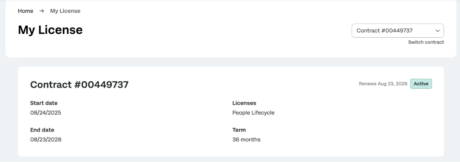 image zooming in on contract details