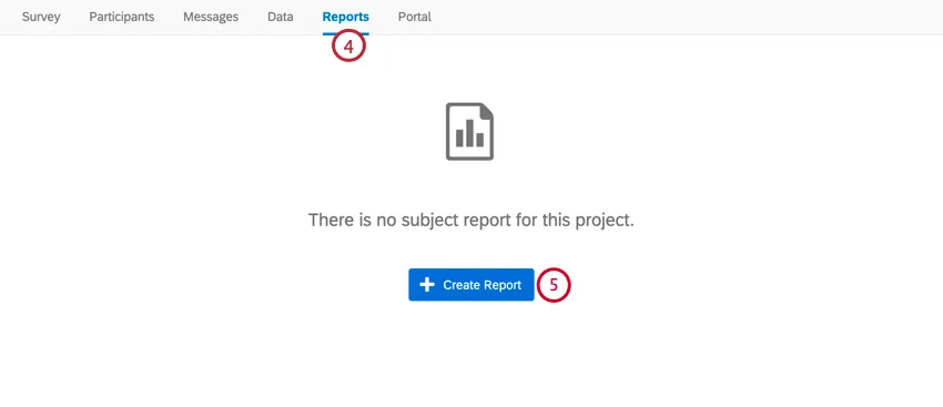 going to reports and then clicking create report
