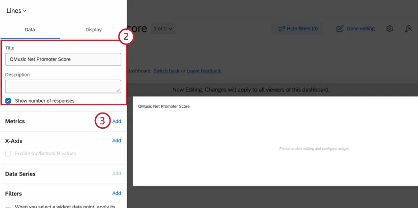 Titre et description du widget