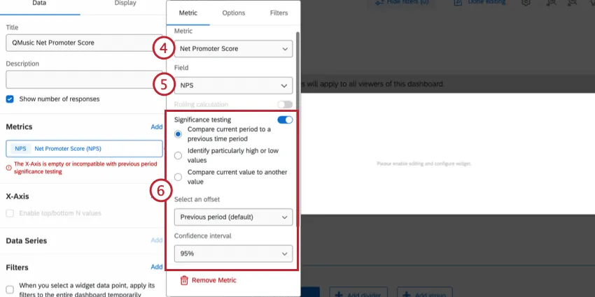 Set up the NPS metric