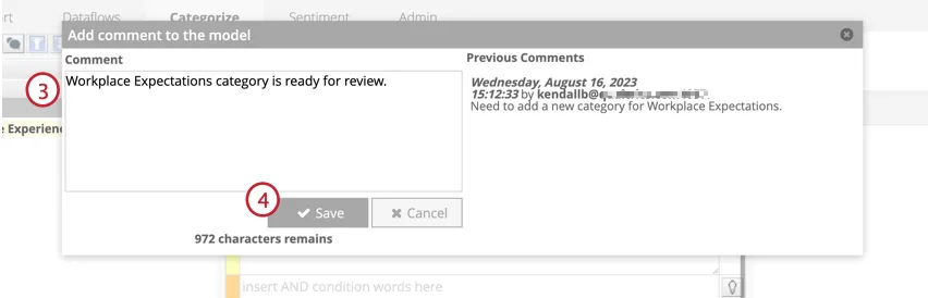 Add a comment to the category model