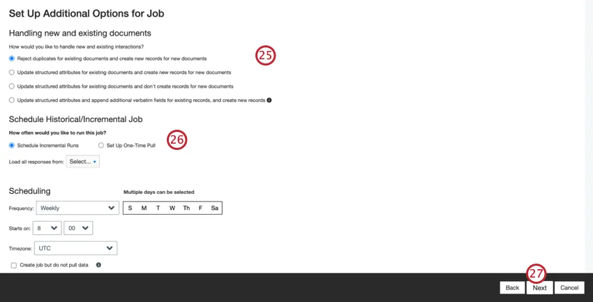Configuraciones de trabajo históricas y actualización de la documentación
