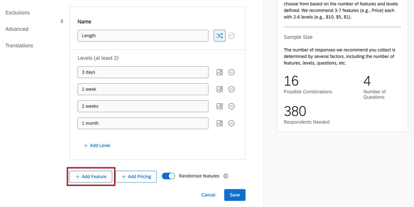 Adicionar recurso em azul na parte inferior da página