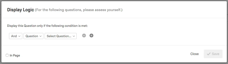 Finestra pop-up Logica di visualizzazione