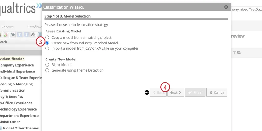 Create new from industry model