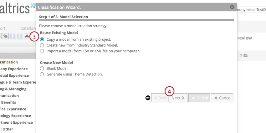 Copy from existing project