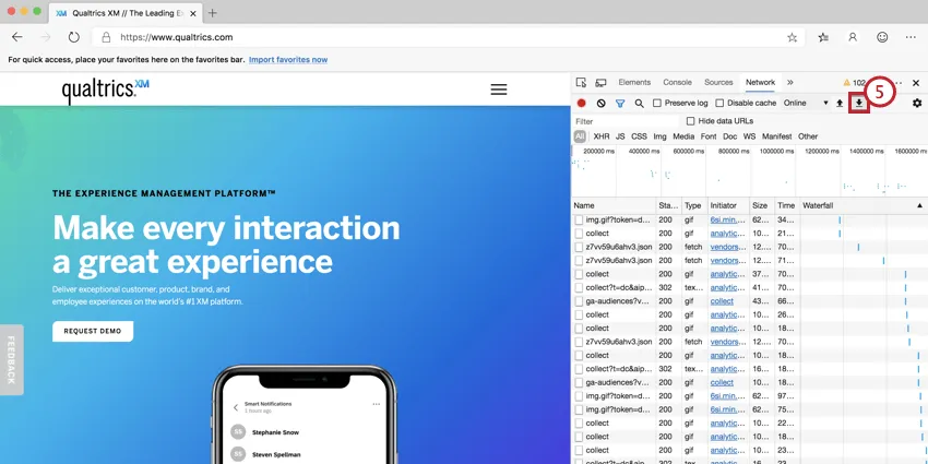 immagine del pulsante di download in microsoft edge