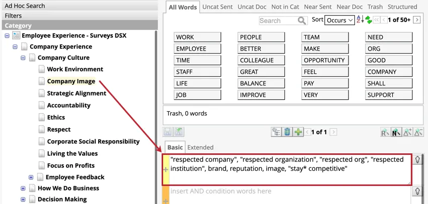 Regeln, die eine Kategorie bestimmen