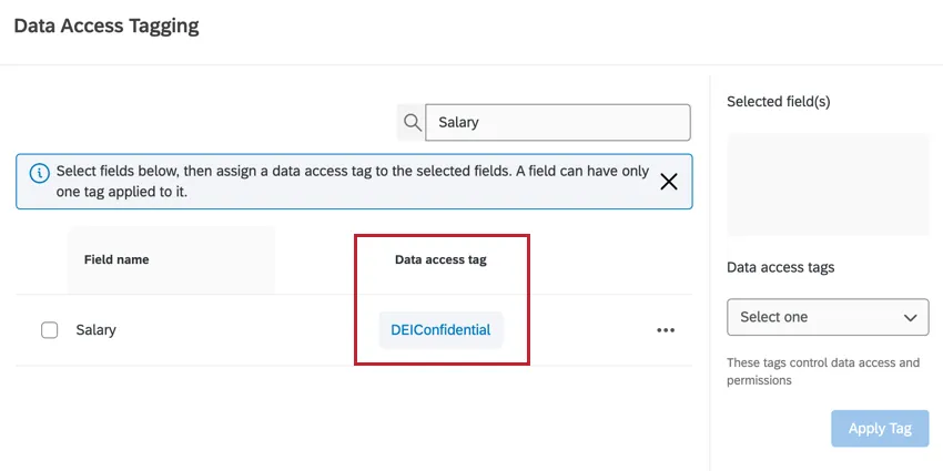 Tag di accesso ai dati
