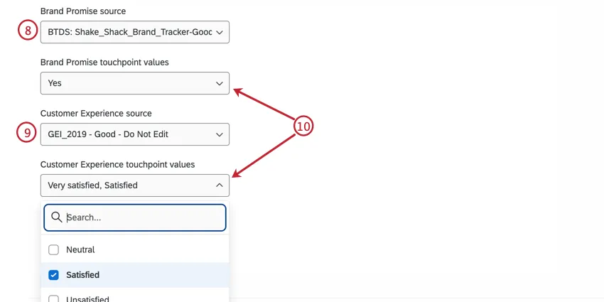 Configuración de la fuente de datos para BX y CX