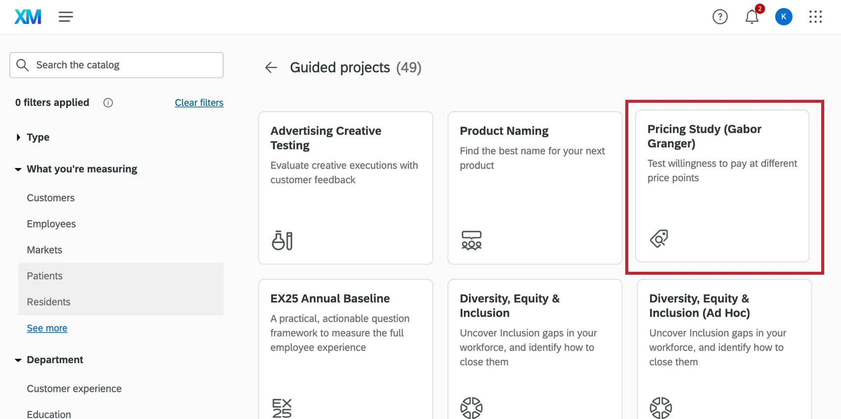 Estudio de Gabor Granger