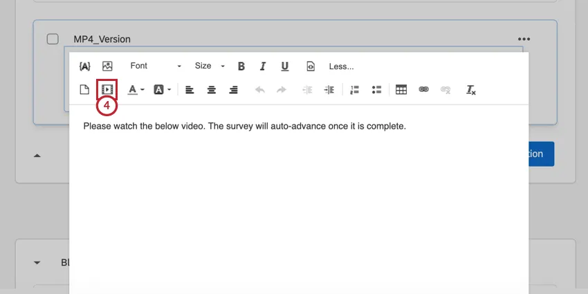 the insert media button in the rich content editor
