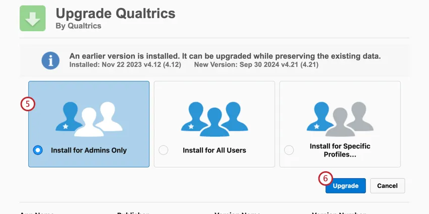 Sélectionnez loption "admin only" dans lassistant dinstallation