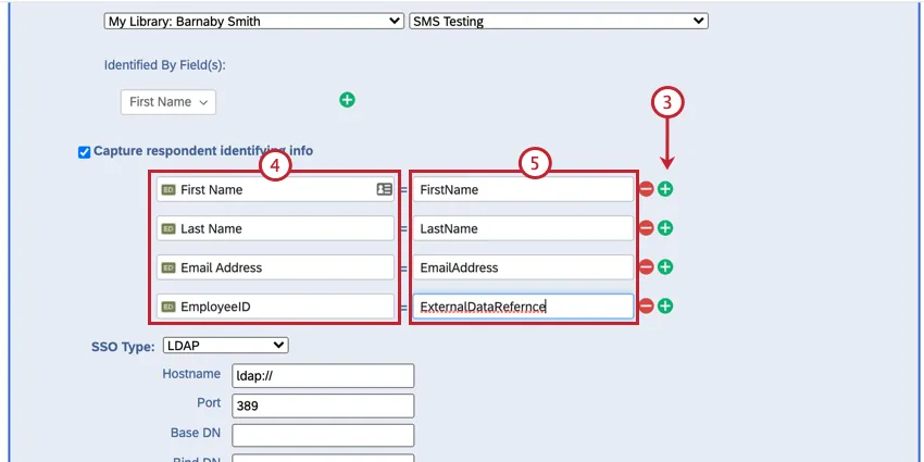 adding embedded data fields to capture
