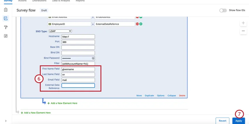 adding the fields to the sso mapping