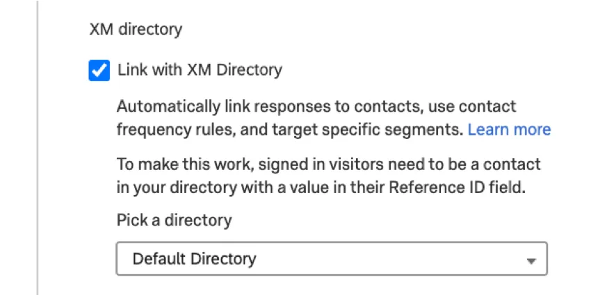 il collegamento con lopzione Directory xm nelle opzioni di intercettazioni