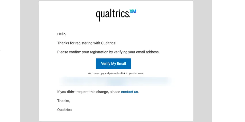 imagen del correo electrónico de verificación de cuenta