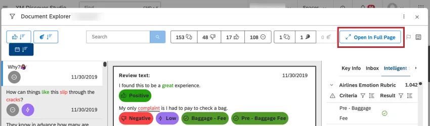 Cliquez sur Ouvrir en pleine page