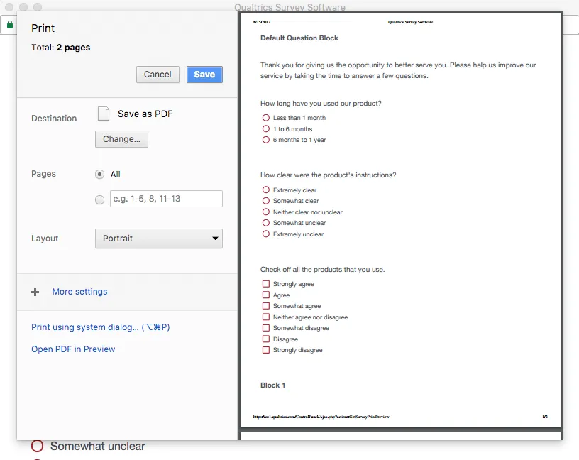 Guardar en un PDF seleccionado en la ventana Vista previa de impresión