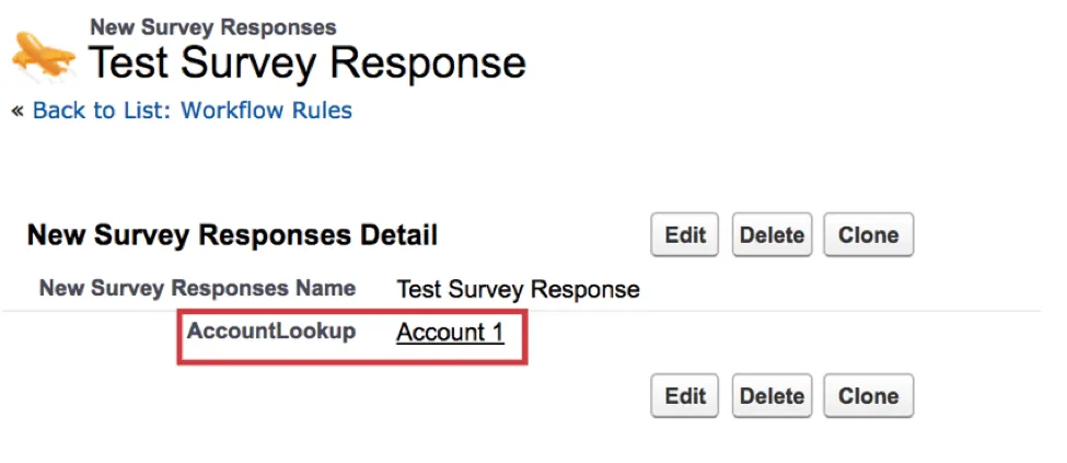 Relate Survey Responses object to Account object