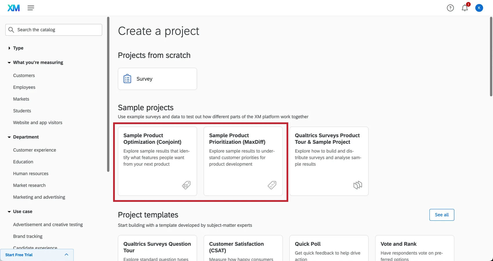 Échantillon de projets conjoint et différence maximum dans votre compte dessai designxm.