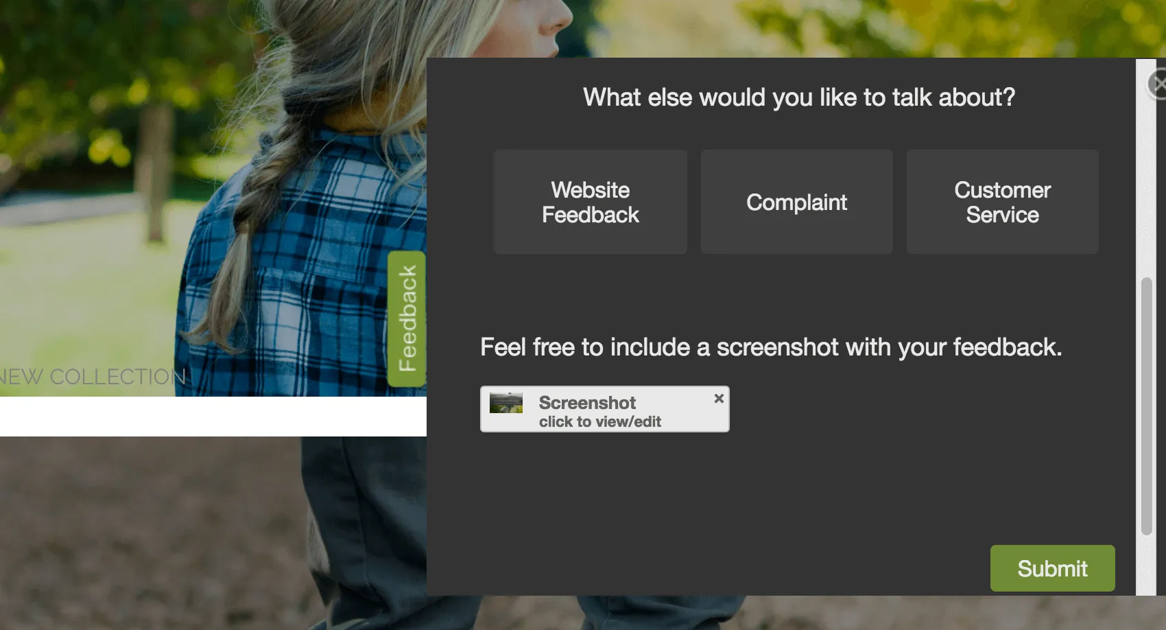 画面をキャプチャするボタンがない代わりに、非常に小さなサムネイルが表示され、画像をクリックするオプションがあり、削除するには隅に×マークが表示されます。