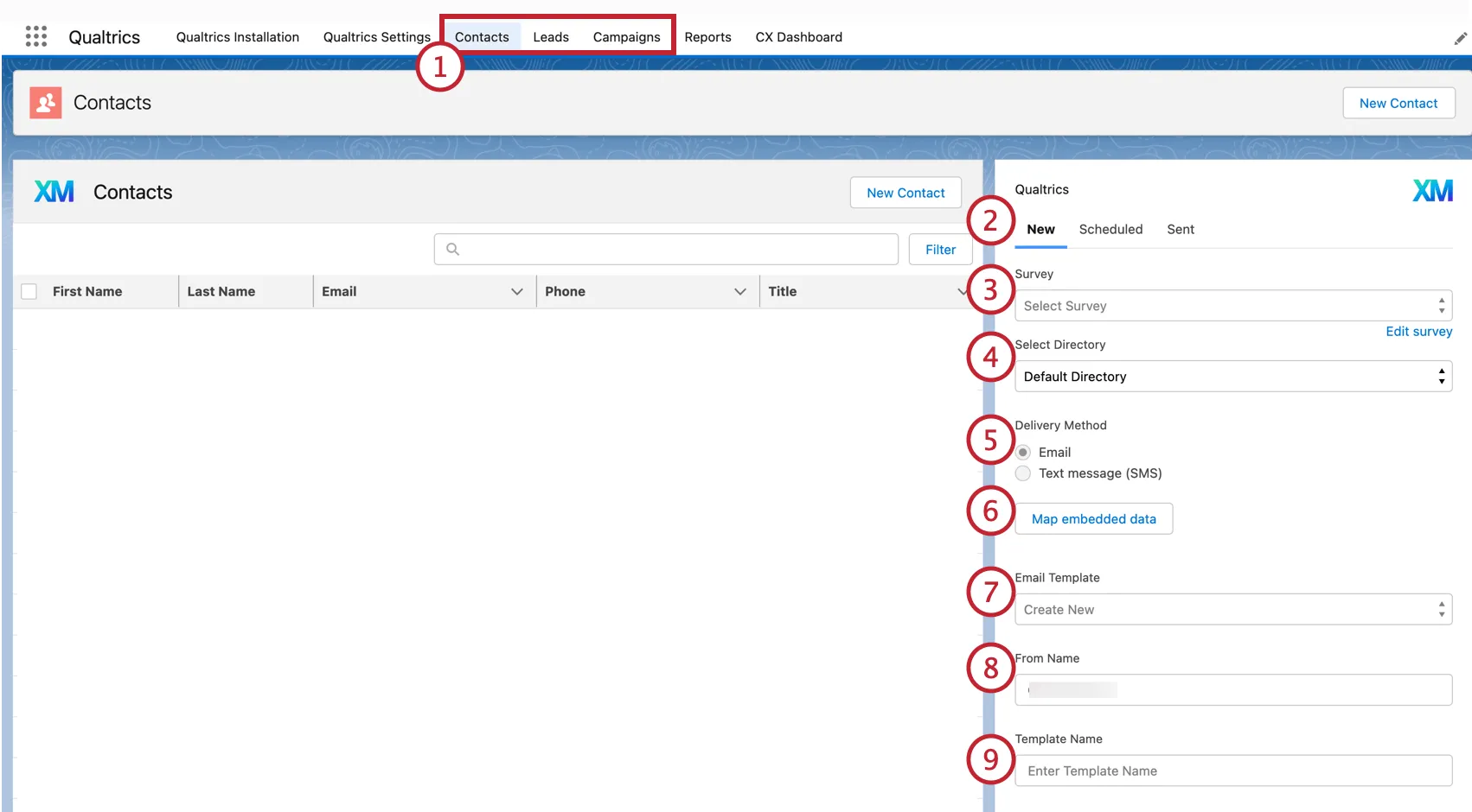 envio de uma pesquisa por e-mail no salesforce