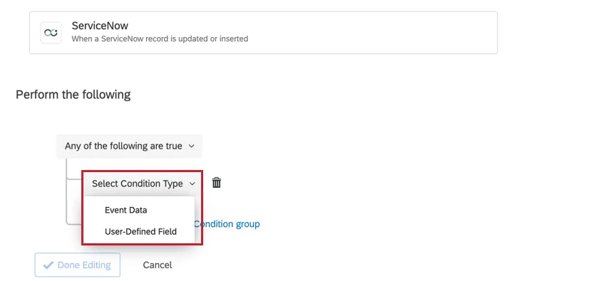 adicionar uma condição