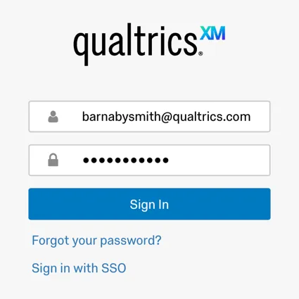 the regular login screen