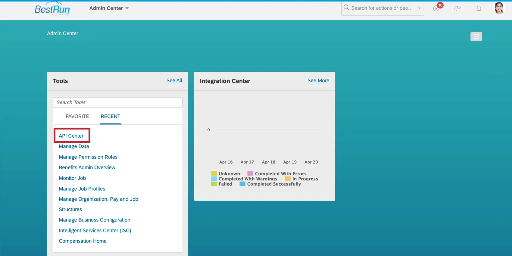 Centro API di Api Successfactors