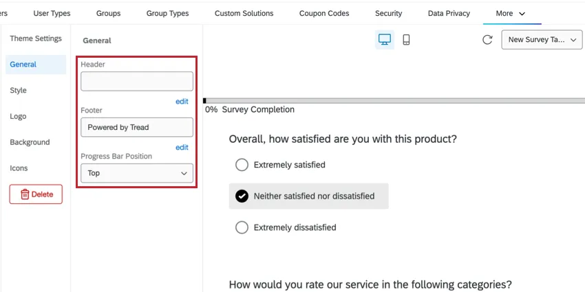 Sección general de temas
