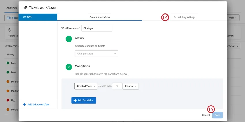 Configuraciones de programación y creación