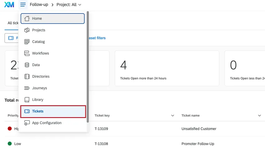 Création de Tickets