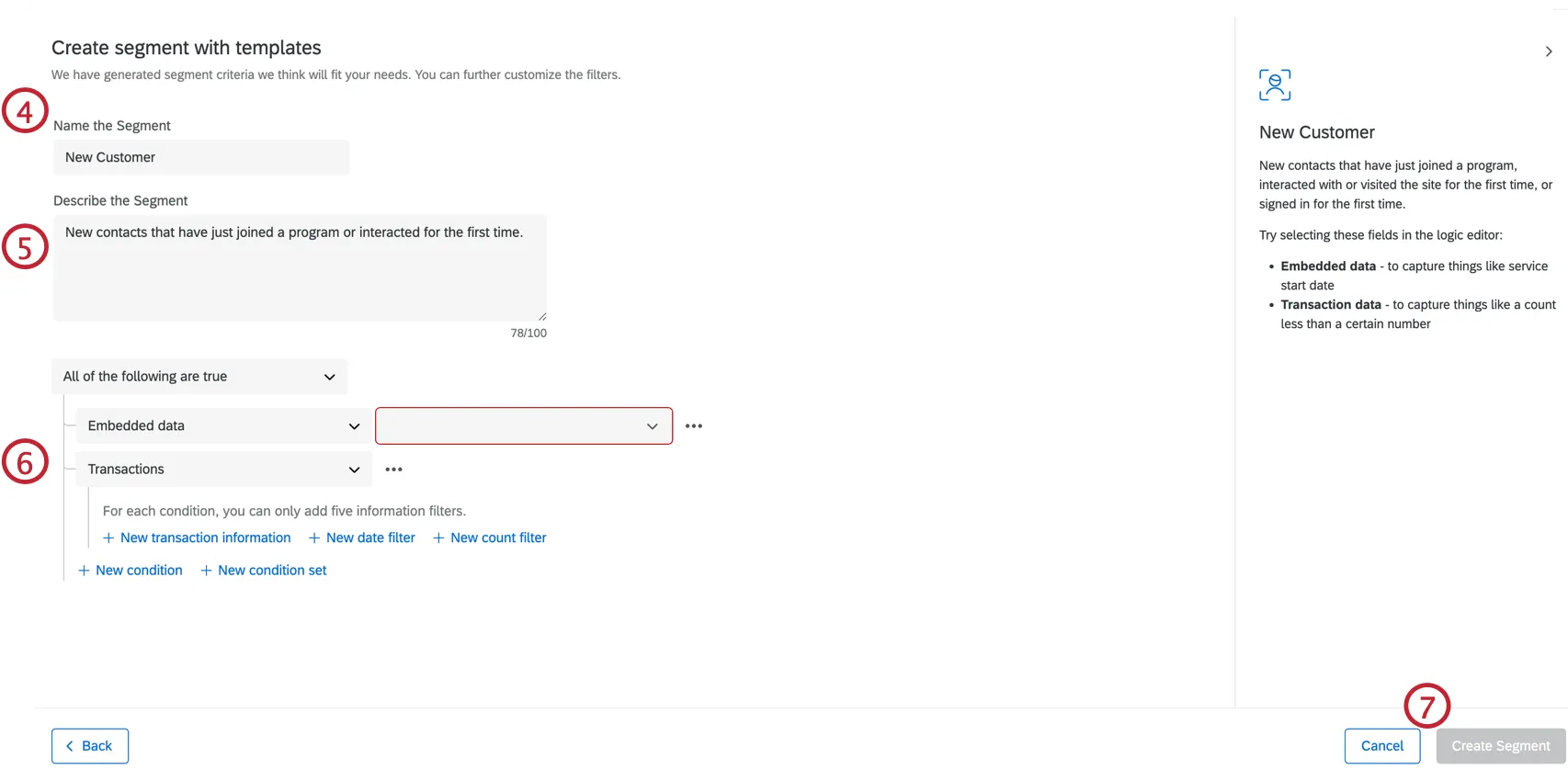 Mostra as etapas para criar um modelo para segmentação.