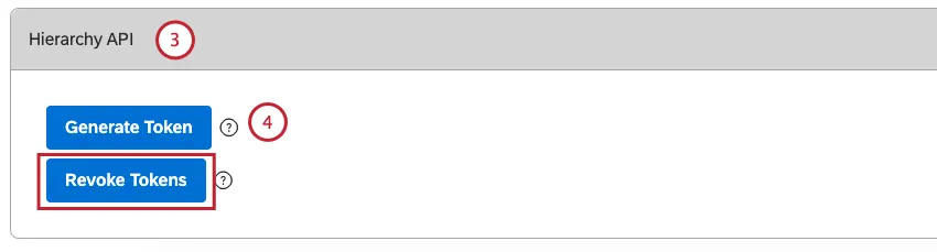 hierarchy api section