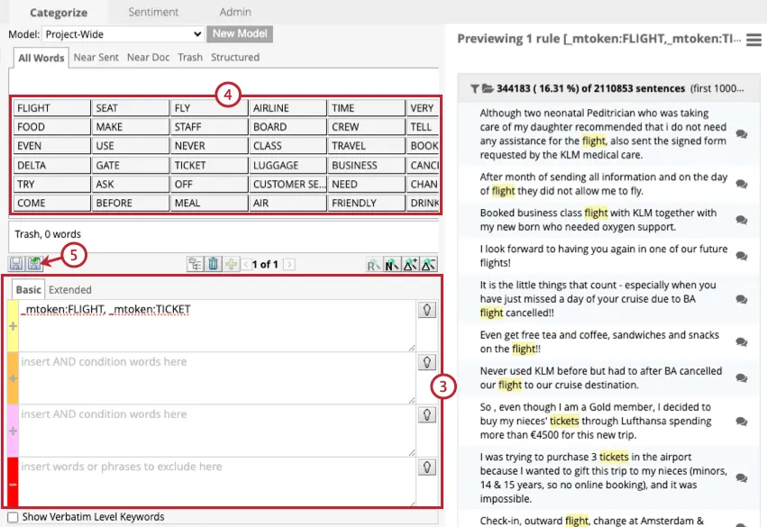 configuring a search query