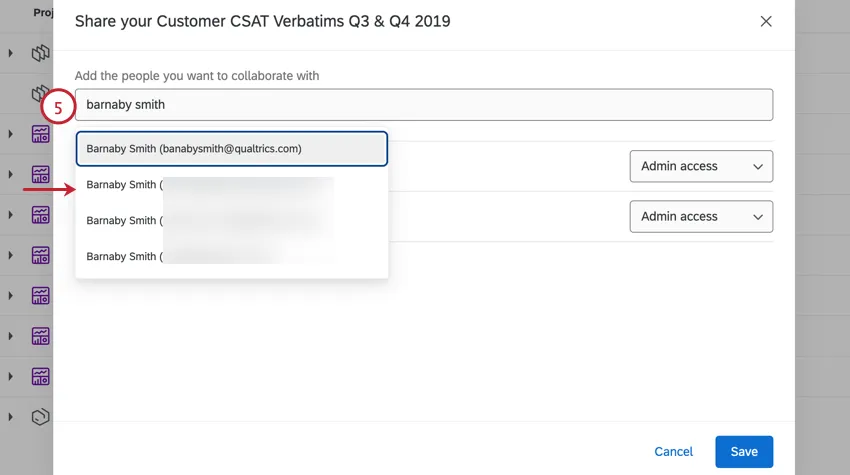 busca de um usuário