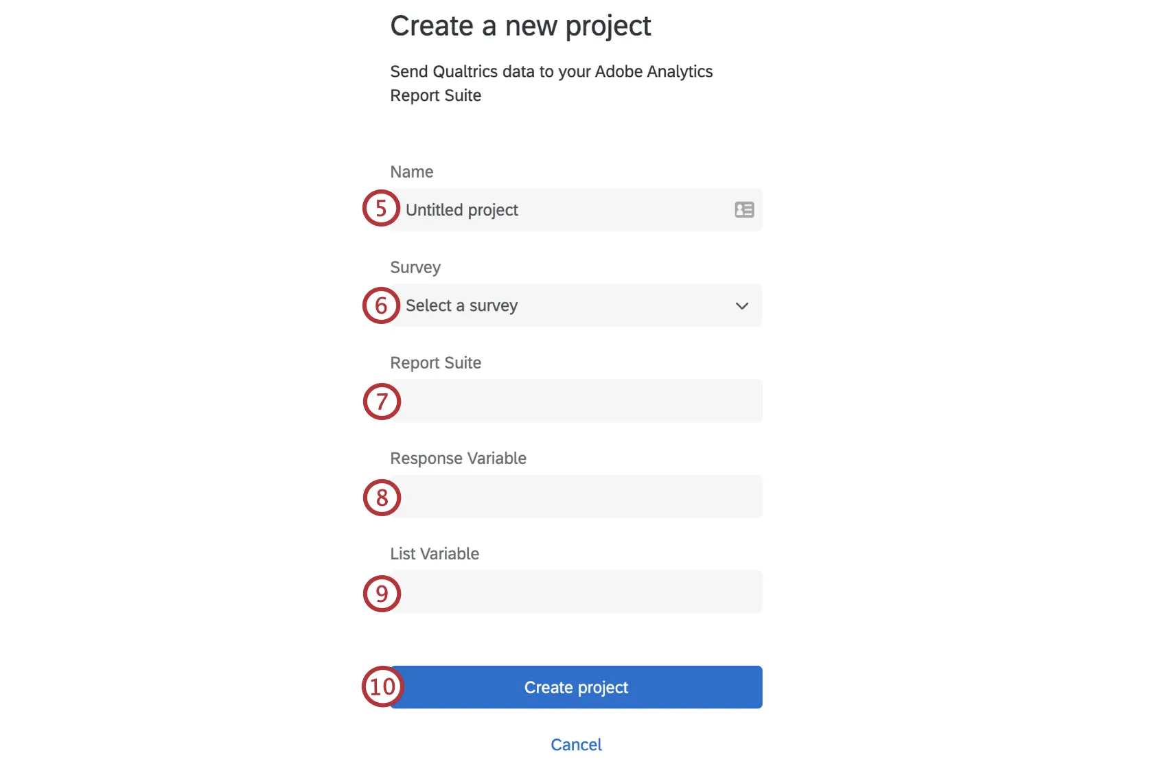 nomeação do fluxo de trabalho da Adobe no Qualtrics