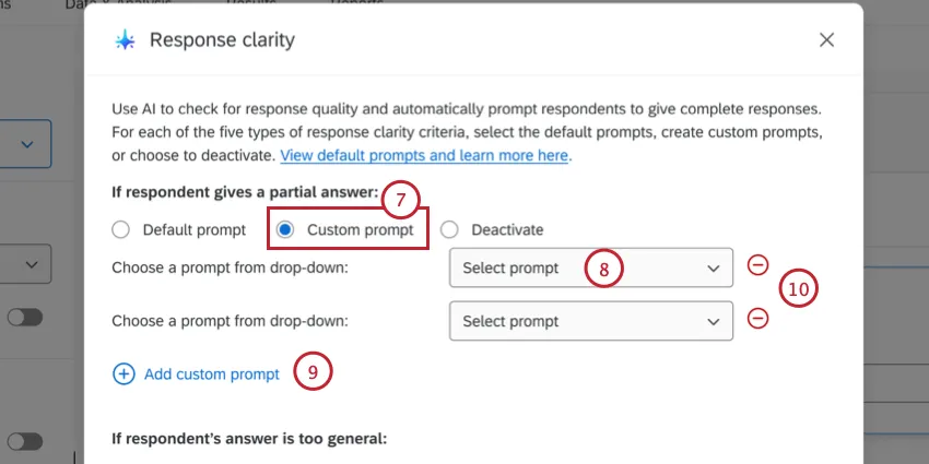 adding custom prompts