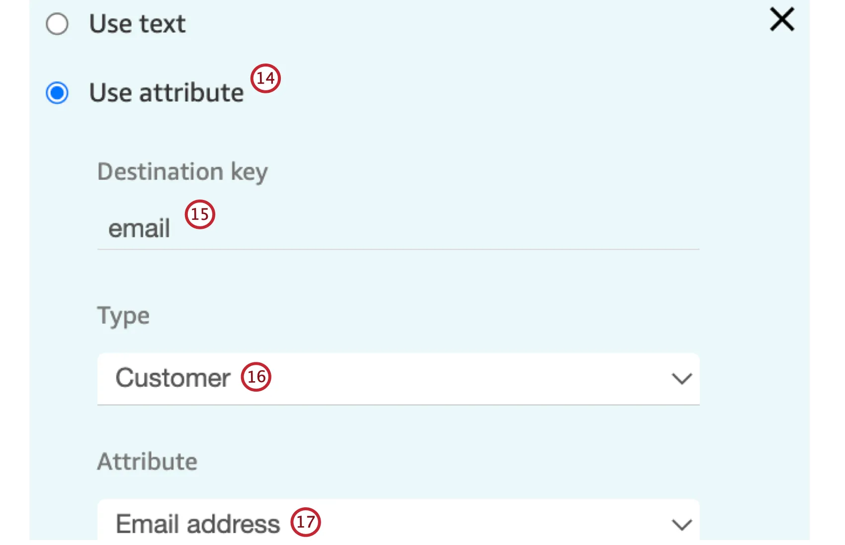 input parameter configuration