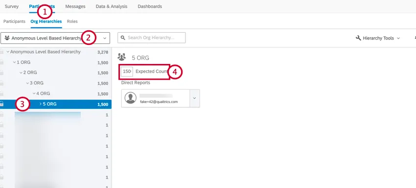 en naviguant jusquau niveau le plus bas de la Hiérarchie et en saisissant un numéro de comptage attendu