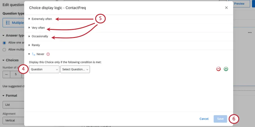 Building the condition for logic